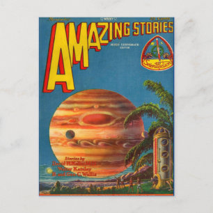  Sci Fi boekomslag Kunstruimte Briefkaart