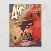  Sci Fi boekomslag Robot World 1936 Briefkaart (Voorkant)