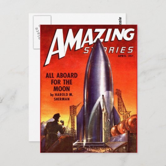  Sci Fi Briefkaart (Voorkant / Achterkant)