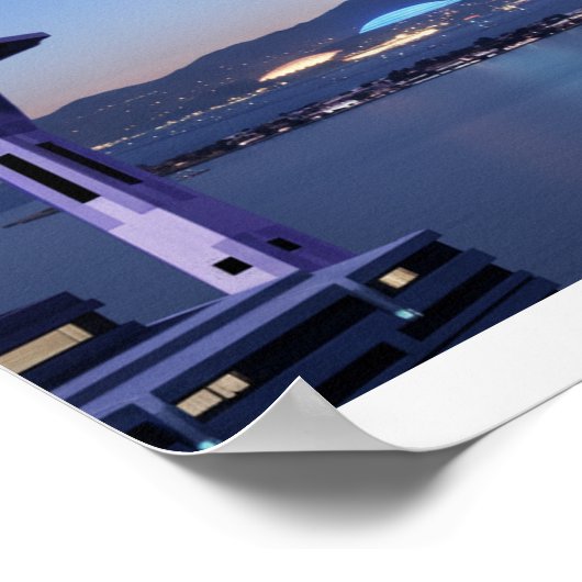 Sci-Fi city background Poster (Hoek)