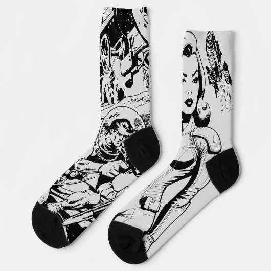 SCI-FI Classic Lite Grey Socks Sokken (Links)