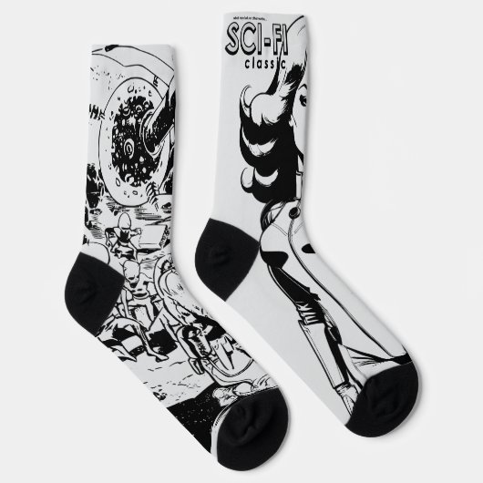 SCI-FI Classic Lite Grey Socks Sokken (Rechts)