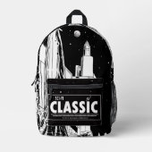 SCI-FI Classic Retro Backpack Bedrukte Rugzak (Voorkant)