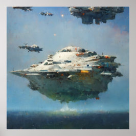 Sci-fi Collectie: John Berkey Poster
