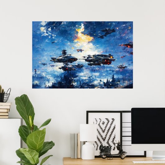 Sci-fi Collectie: John Berkey Poster (Thuiskantoor)