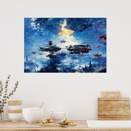 Sci-fi Collectie: John Berkey Poster (Keuken)