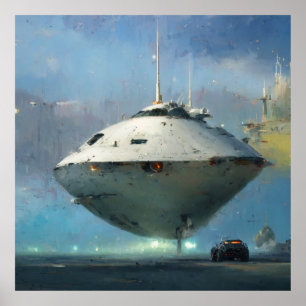 Sci-fi Collectie: John Berkey Poster