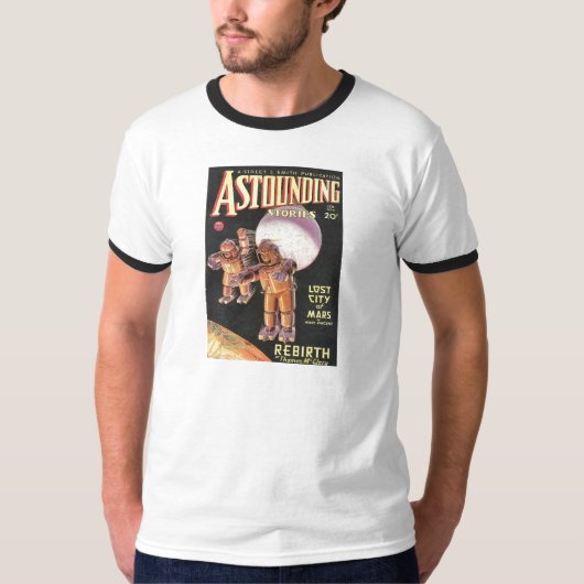  Sci Fi Comic Astounding Stories 1934 T-shirt (Voorkant)