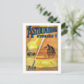  Sci Fi Comic Astounding Stories - Piraten Briefkaart (Staand voorkant)