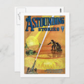  Sci Fi Comic Astounding Stories - Piraten Briefkaart (Voorkant / Achterkant)