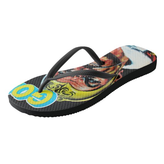 Sci-Fi Comic Book Teenslippers (Schuin)