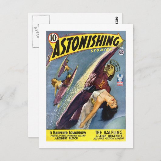  sci-Fi Comic - de Halfling Briefkaart (Voorkant / Achterkant)