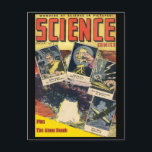 Sci-Fi Comic: Science Comics 1 Briefkaart<br><div class="desc">Sci-Fi Comic: Science Comics 1. Dit stripboek van de Golden Age uit Ace Magazines dateert uit 1946. De verrassende cover bevat beelden van de inhoud en de paddenstoelwolk van een atoomexplosie! Het stripboek is in het publieke domein. Dit zou een perfect cadeau zijn voor fans van science fiction, strips en...</div>