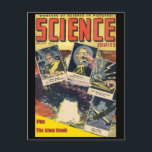 Sci-Fi Comic: Science Comics 1 Briefkaart<br><div class="desc">Sci-Fi Comic: Science Comics 1. Dit stripboek van de Golden Age uit Ace Magazines dateert uit 1946. De verrassende cover bevat beelden van de inhoud en de paddenstoelwolk van een atoomexplosie! Het stripboek is in het publieke domein. Dit zou een perfect cadeau zijn voor fans van science fiction, strips en...</div>