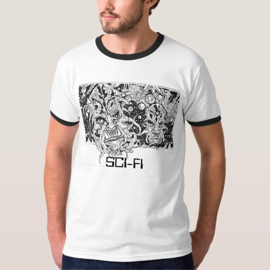 SCI-FI-CREATURES T-SHIRT (Voorkant)