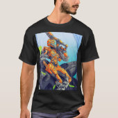 Sci-Fi Cyber Biker Trooper T-shirt (Voorkant)