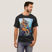 Sci-Fi Cyber Biker Trooper T-shirt (Voorkant volledig)