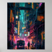Sci-Fi Cyberpunk Art Design Poster (Voorkant)