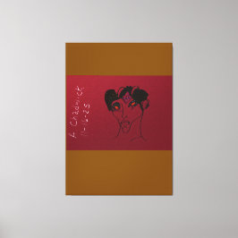 Sci-fi Demon Hunter Countess  Canvas Afdruk