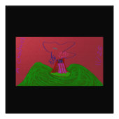 Sci-fi Fantasy Creature Landscape Photo Print Foto Afdruk (Voorkant)