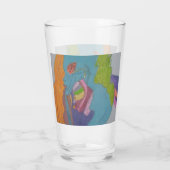 Sci-fi Fantasy Female Creature Glass Cup Glas (Achterkant)