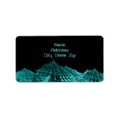 Sci Fi fantasy landschap Etiket (Voorkant)