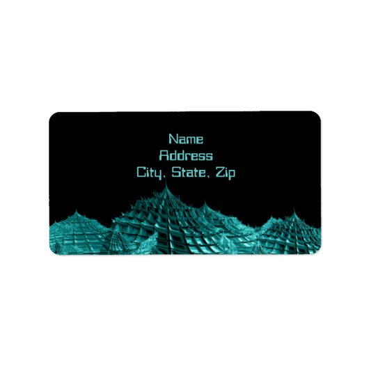 Sci Fi fantasy landschap Etiket (Voorkant)