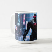 Sci Fi Fantasy Mug: Guardian of the Electric City Koffiemok (Voorkant links)