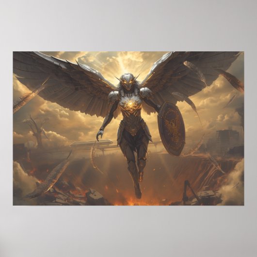 Sci Fi Fantasy: Valkyrie of the Ruined Dawn Poster (Voorkant)