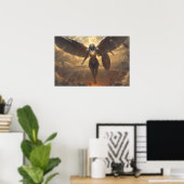 Sci Fi Fantasy: Walkure van de Verwoeste Dageraad Poster (Thuiskantoor)