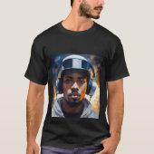 Sci-fi fantasy witte rapper T-Shirt (Voorkant)