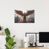 Sci-Fi-fantasykunst: Kolossus van de Laatste Horiz Poster (Thuiskantoor)