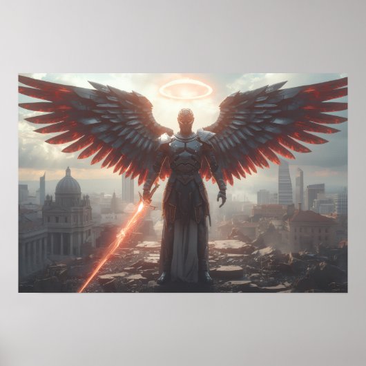 Sci-Fi-fantasykunst: Kolossus van de Laatste Horiz Poster (Voorkant)