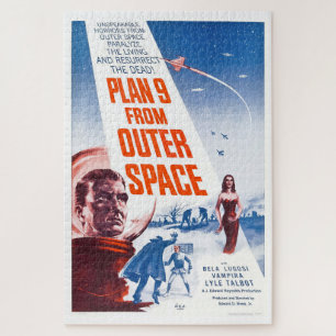 Sci-fi film poster "Plan 9 from Buitenspace", Legpuzzel