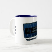 Sci - Fi-films blauw Tweekleurige Koffiemok (Voorkant links)