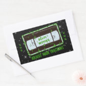 Sci Fi-films video Cassette aanpassen Uw Volgen Rechthoekige Sticker (Envelop)