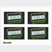 Sci Fi-films video Cassette aanpassen Uw Volgen Rechthoekige Sticker (Vel)