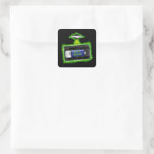 SCI - FI Films Vierkante Sticker (Tas)