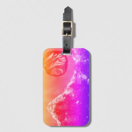 Sci-fi "Fire Birds" buitenaardse levensvormen in d Bagagelabel (Voorkant (verticaal))