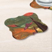 Sci-Fi "Fire Birds"-buitenaardse levensvormen tijd Kartonnen Onderzetters (Gekanteld)