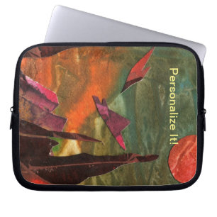 Sci-Fi "Fire Birds"-buitenaardse levensvormen tijd Laptop Sleeve