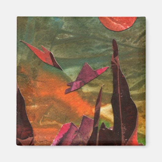 Sci-Fi "Fire Birds"-buitenaardse levensvormen tijd Magneet (Voorkant)