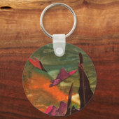 Sci-fi "Fire Birds"-buitenaardse levensvormen tijd Sleutelhanger (Voorkant)