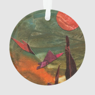 Sci-Fi "Fire Birds" buitenaardse levensvormen vlie Ornament