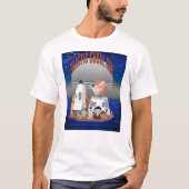 Sci-fi Galactische Ghoul Gang Space Crew T-shirt (Voorkant)