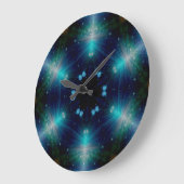 Sci-Fi Galaxy Blue Light abstract art 4 Grote Klok (Hoek)