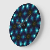 Sci-Fi Galaxy Blue Light abstract art Grote Klok (Hoek)