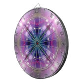 Sci-Fi Galaxy Light abstract art 4 Dartbord (Voorkant Rechts)