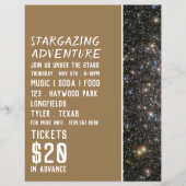 Sci-Fi Galaxy, Planetarium Event Adverteren Flyer (Voorkant)