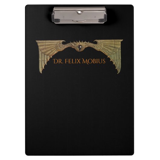 Sci Fi Gepersonaliseerd Notitieboek voor vliegend  Klembord (Voorkant)